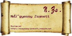 Négyessy Zsanett névjegykártya
